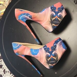 Alba shoes heels platform size 9